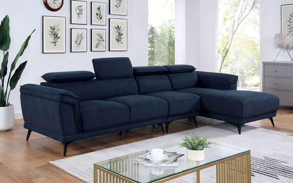 NAPANEE Sectional w/ Armless Chair, Navy image