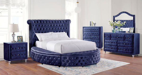 SANSOM Cal.King Bed, Blue image