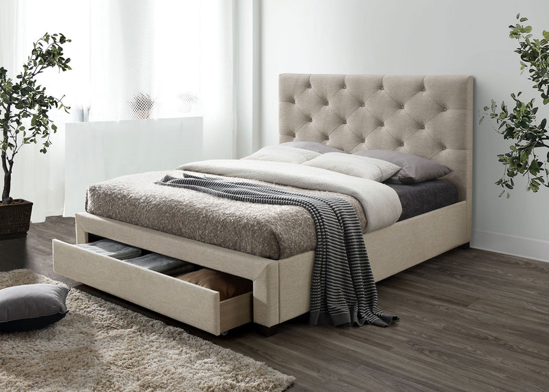 SYBELLA E.King Bed, Beige image