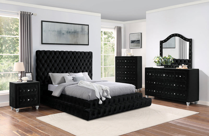 STEFANIA Queen Bed, Black image
