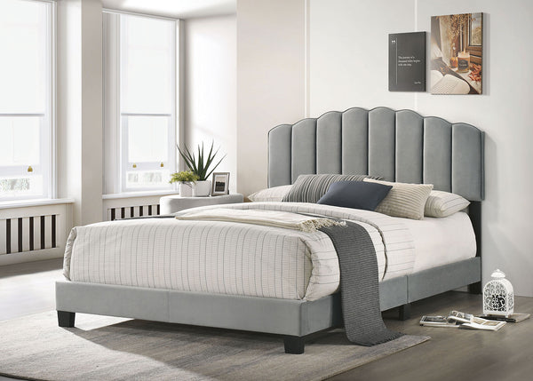 NERINA Queen Bed, Light Gray image