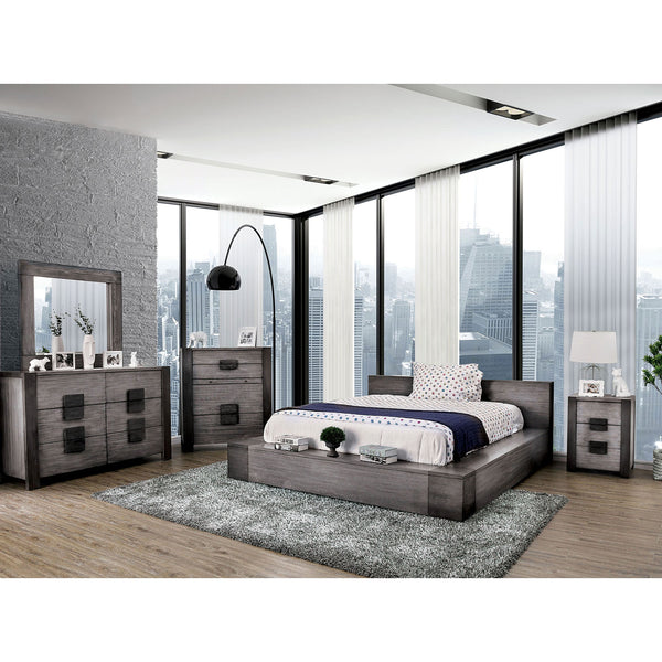 Janeiro Gray 5 Pc. Queen Bedroom Set w/ 2NS image