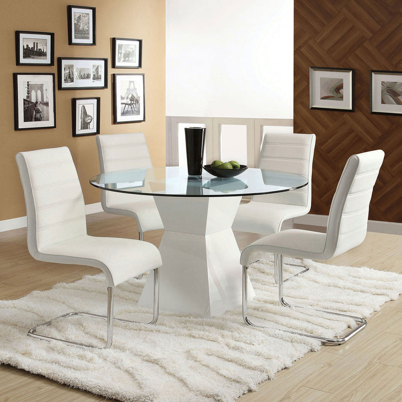 Mauna White Round Dining Table image