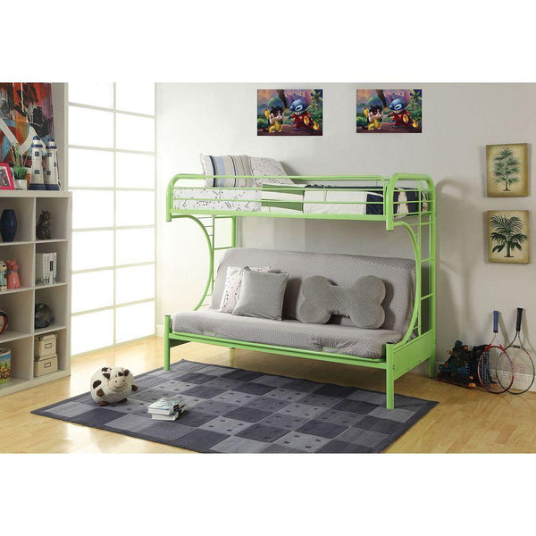 ACME Eclipse Twin over Full Futon Metal Bunk Bed - Green image