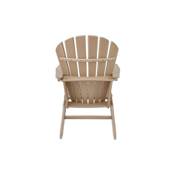 HDPE Resin Wood Adirondack Chair - Brown image