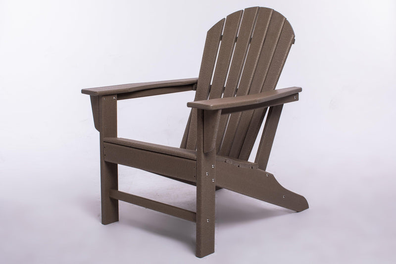 HDPE Resin Wood Adirondack Chair - Dark Brown image