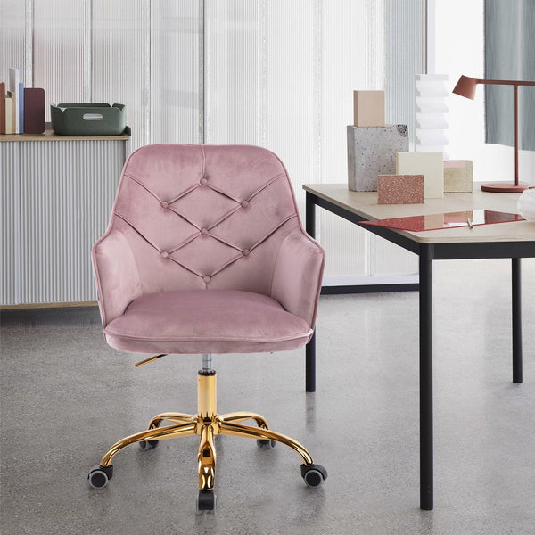 Velvet Swivel Shell Chair for Living Room ,Office chair ,Modern Leisure Arm Chair  brush color image