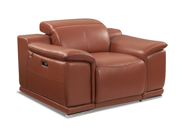 Global United Genuine Italian Leather Power Reclining Chair image