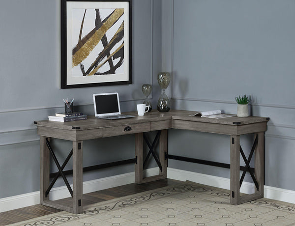 ACME Talmar Writing Desk w/Lift Top in Weathered Gray Finish OF00054 image