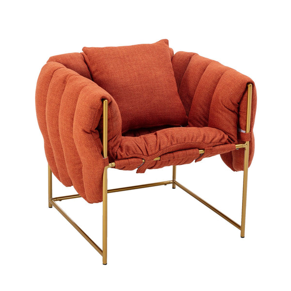 Accent Chair ,leisure single sofa with metal frame image