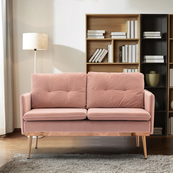 Velvet  Sofa , Accent sofa .loveseat sofa with Stainless feet image