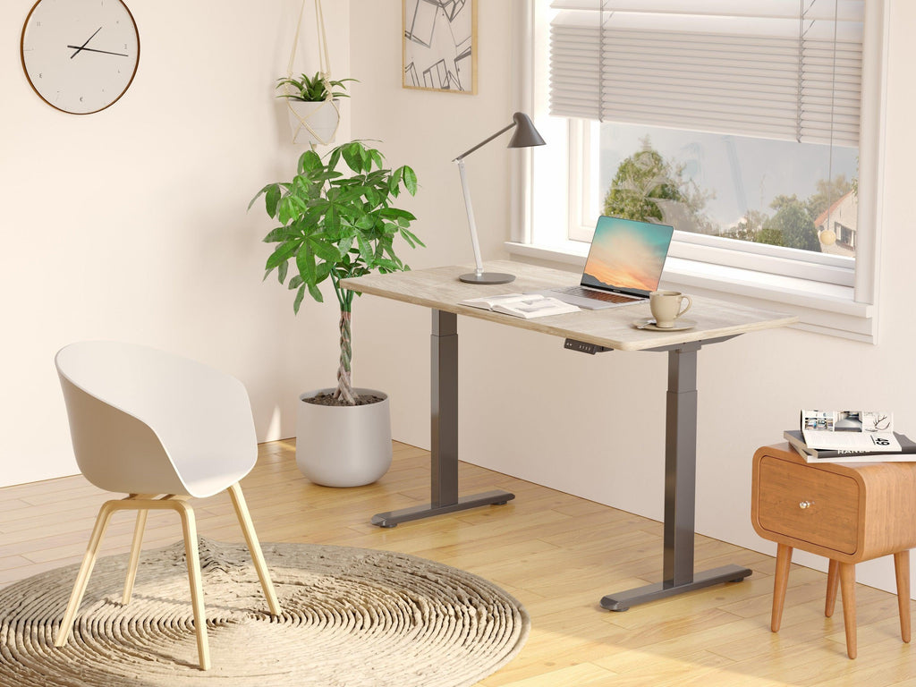 Electric Stand up Desk Frame ErGear Height Adjustable Table Legs Sit Stand Desk Frame Up to Ergonomic Standing Desk Base Workstation Frame Only Urban Living Furniture Los Angeles CA
