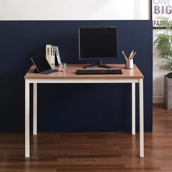 Harry Contemporary Wood and Metal Computer Desk in Oak image