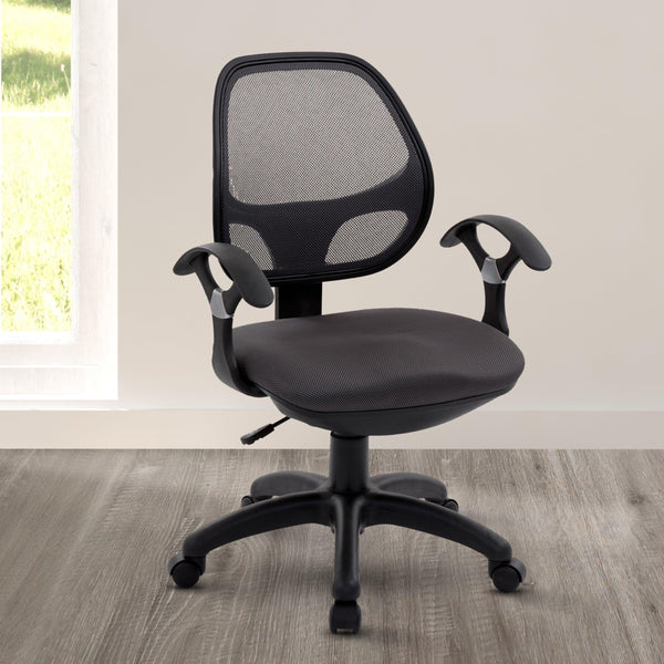 Techni Mobili Midback Mesh Task Office Chair, Black image