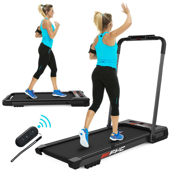 FYC Under Desk Treadmill - 2 in 1 Folding Treadmill for Home 2.5 HP, Installation-Free Foldable Treadmill Compact Electric Running Machine, Remote Control & LED Display Walking Running Jogging for Hom image