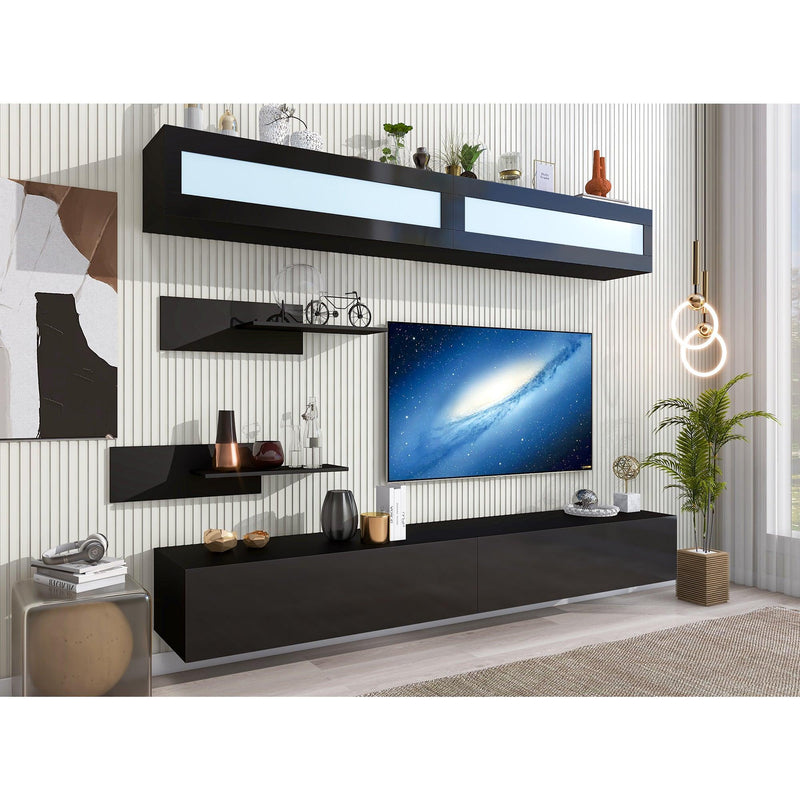 Floating wall cabinets living room discount