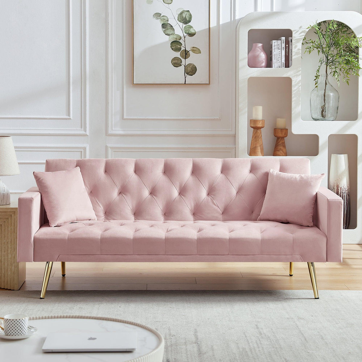 Pink bed sofa discount