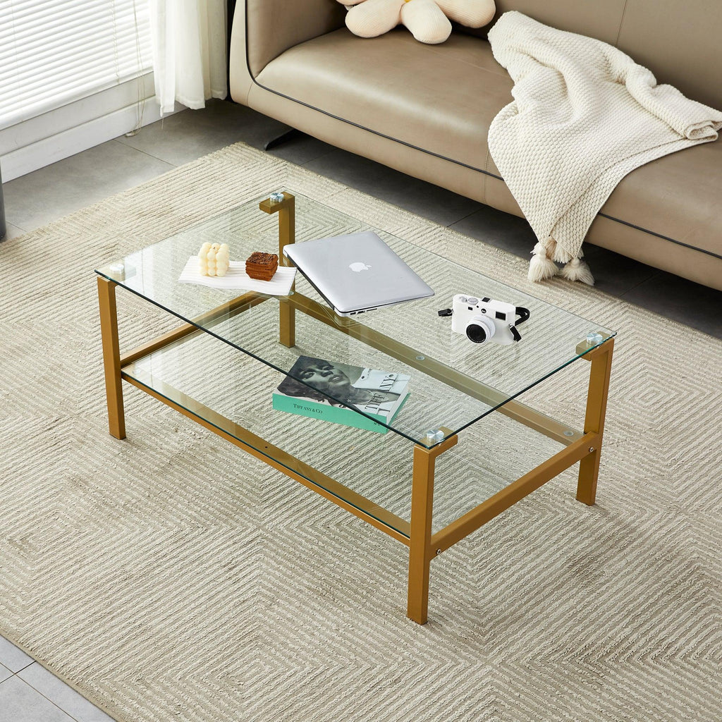 Clear Glass Clear Coffee Table Urban Living Furniture Los Angeles CA