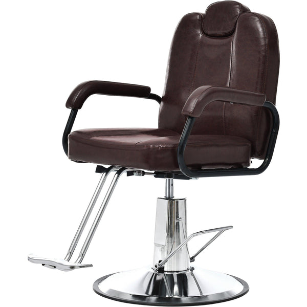 Deluxe Reclining Barber Chair with Heavy-Duty Pump for Beauty Salon Tatoo Spa Equipment image