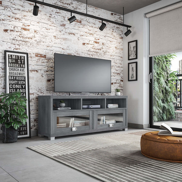 Techni Mobili Durbin TV Stand for TVs up to 75in, Grey image