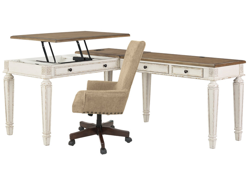 Realyn Home Office Desk with Chair