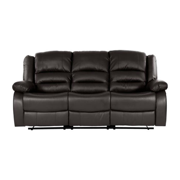 Homelegance Furniture Jarita Double Reclining Sofa in Brown image