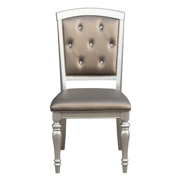 Homelegance Orsina Side Chair in Silver (Set of 2) image