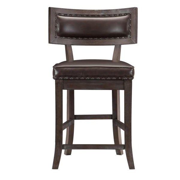 Homelegance Oxton Counter Hight Chair in Dark Cherry (Set of 2) image