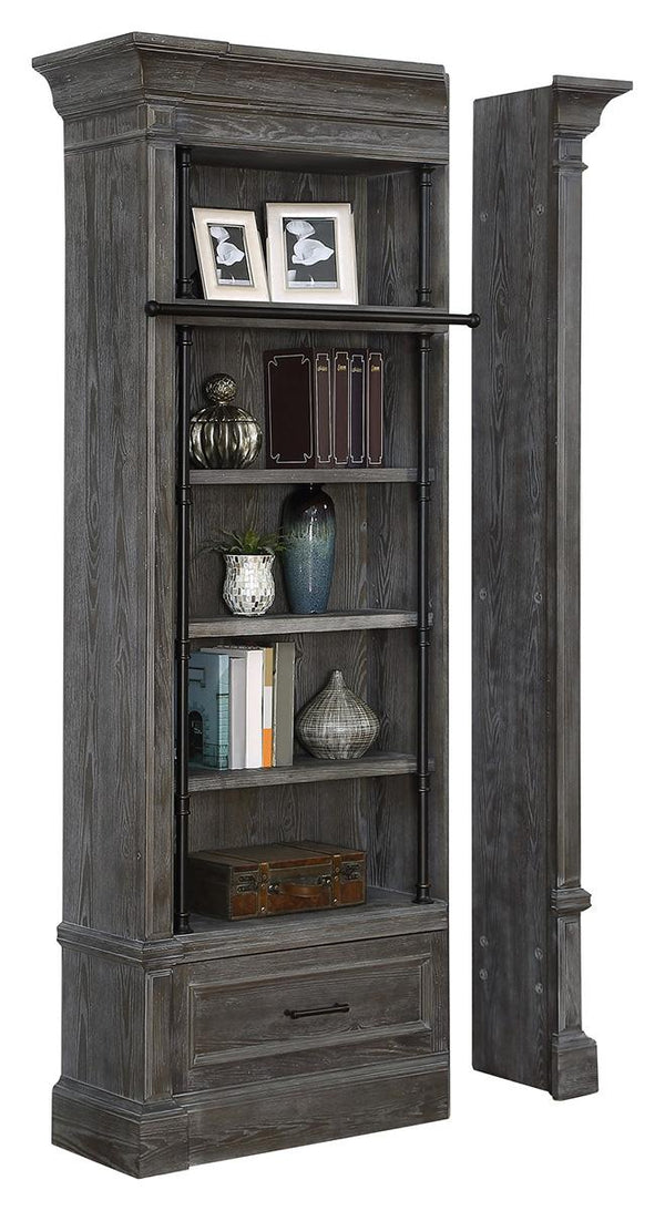 Parker House Gramercy Park 3pc Museum Bookcase in Vintage Burnished Smoke-3 image
