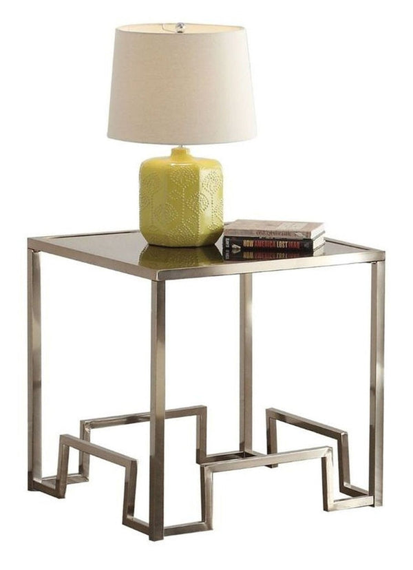 Acme Damien End Table in Champagne 81627 image