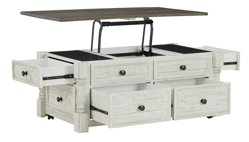 Havalance - Lift Top Cocktail Table With Storage Drawers