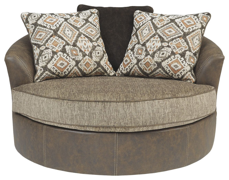 Abalone - Oversized Swivel Accent Chair
